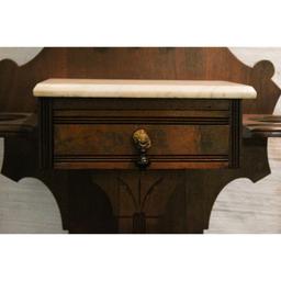 Marble Top Hall Mirror Umbrella Stand