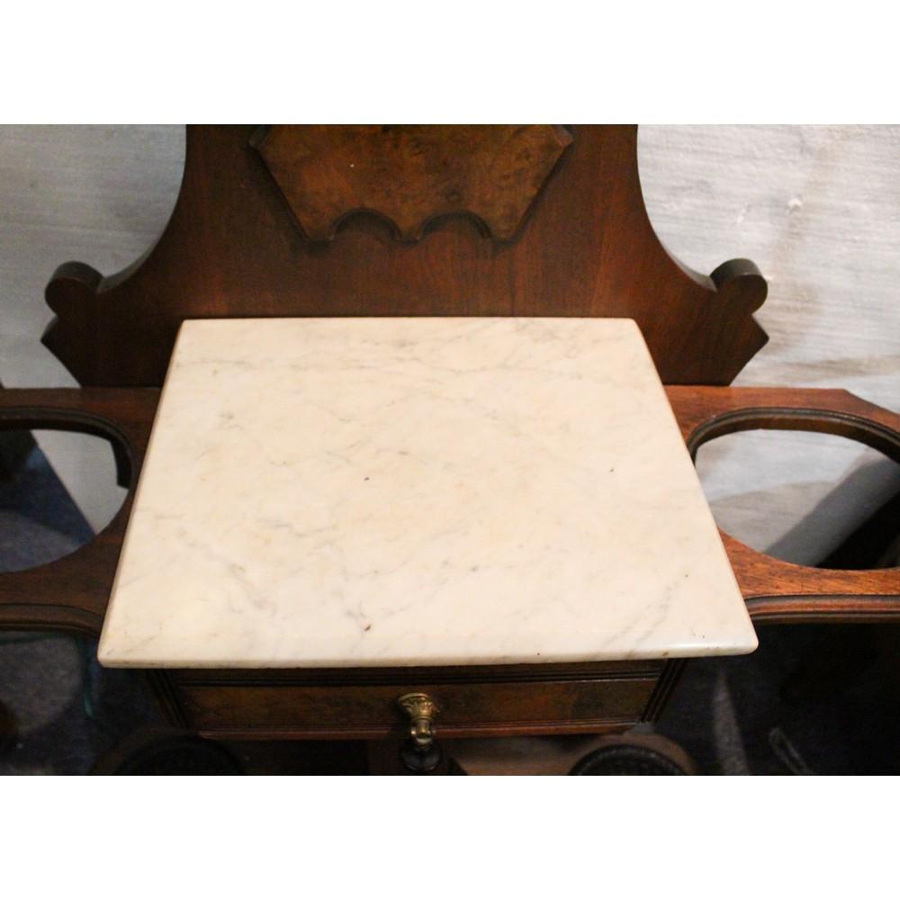 Marble Top Hall Mirror Umbrella Stand