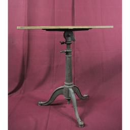 Vintage Industrial Cast Iron Drafting Table Base