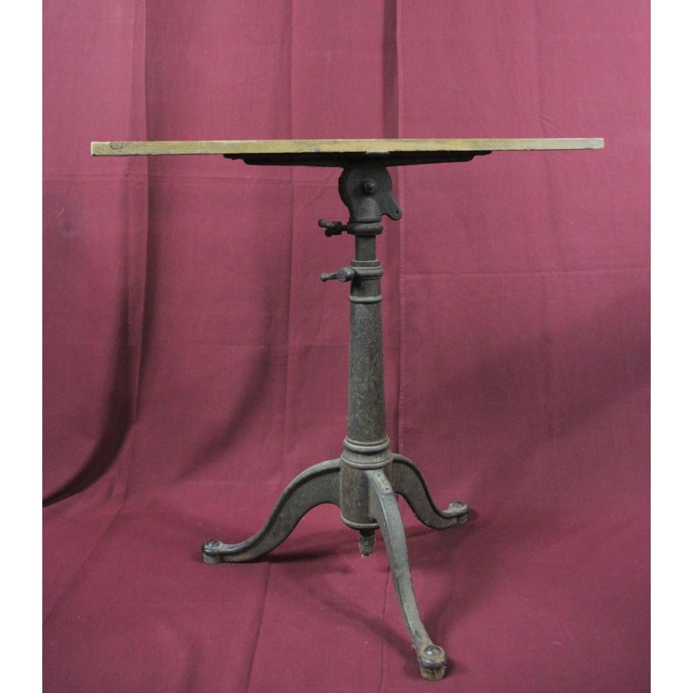 Vintage Industrial Cast Iron Drafting Table Base