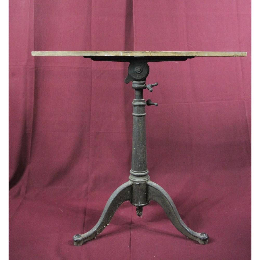 Vintage Industrial Cast Iron Drafting Table Base