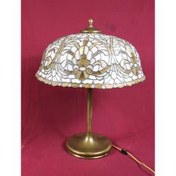American Leaded Glass Table Lamp