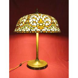 American Leaded Glass Table Lamp