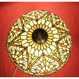 American Leaded Glass Table Lamp