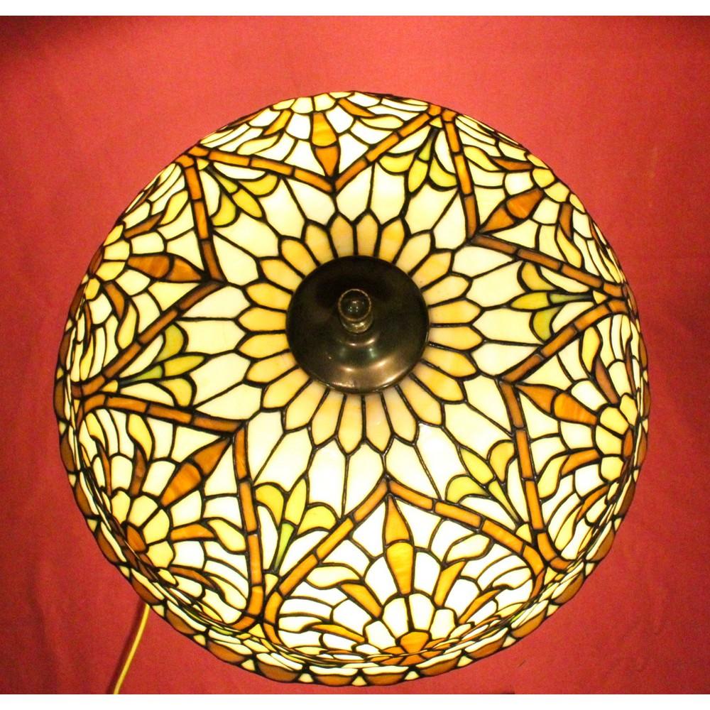 American Leaded Glass Table Lamp