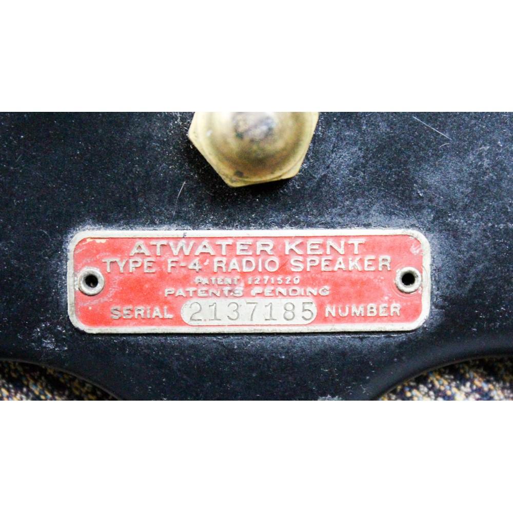Atwater Kent Model 55 Radio and Speaker