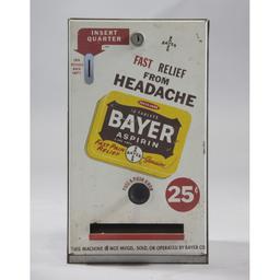 Bayer Aspirin 25¢ Coin Op Aspirin Dispenser