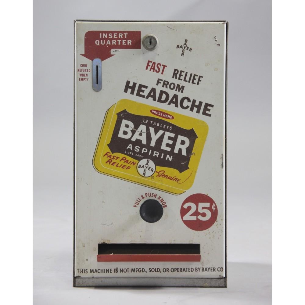 Bayer Aspirin 25¢ Coin Op Aspirin Dispenser