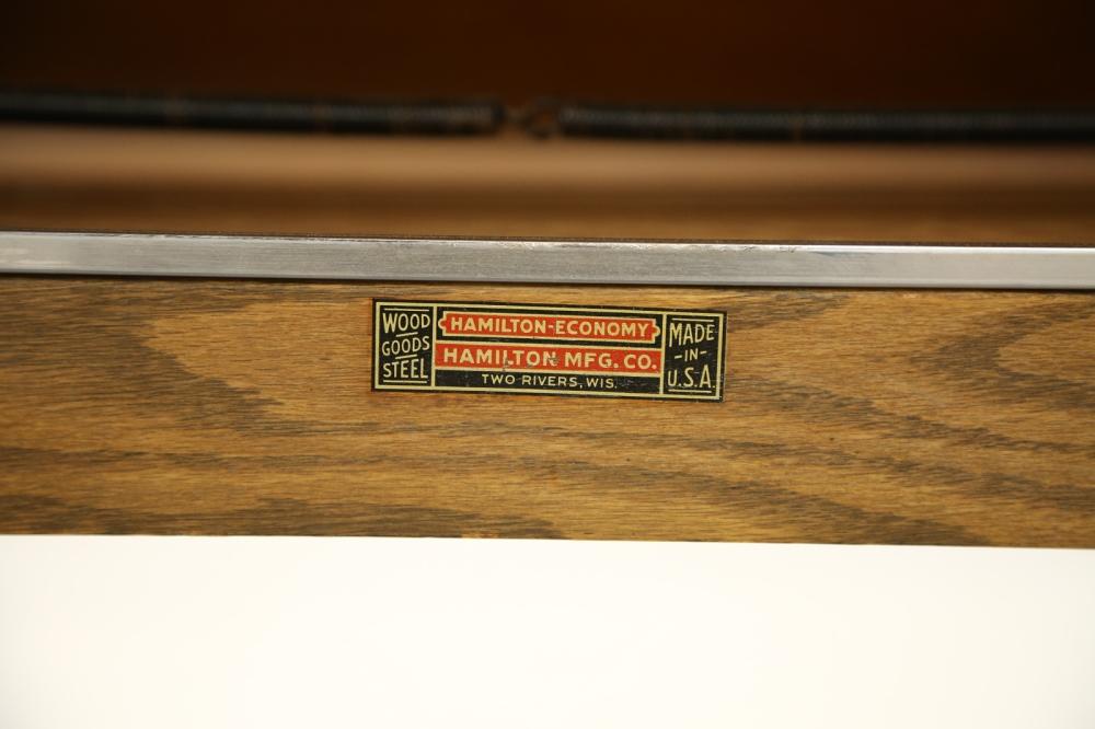 Vintage Oak Hamilton Drafting / Drawing Table