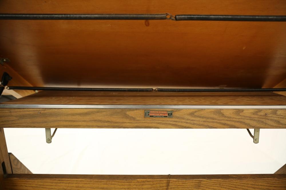 Vintage Oak Hamilton Drafting / Drawing Table