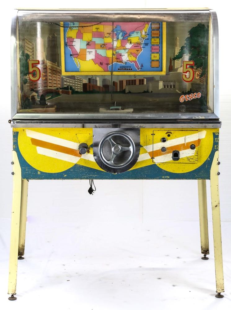 1957 Genco Motorama Arcade Game