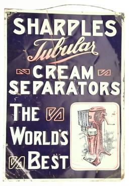 Sharples Cream Separator Tin Tacker Sign
