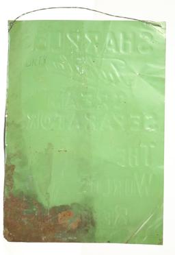 Sharples Cream Separator Tin Tacker Sign