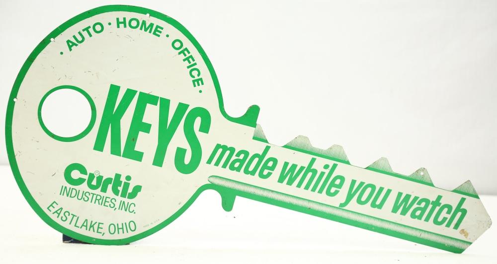 Double Sided Curtis Keys Trade Sign