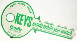 Double Sided Curtis Keys Trade Sign
