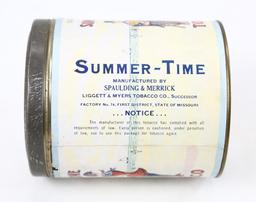 Good Old Summer-Time Tobacco Can
