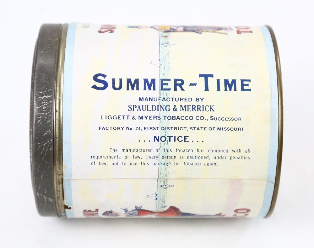 Good Old Summer-Time Tobacco Can