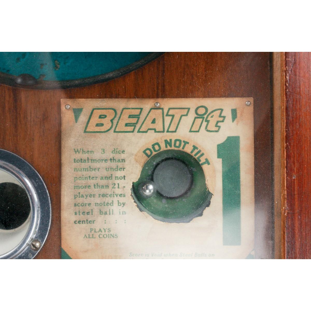 Coin Op Stimulator Gumball Vendor "Beat it"