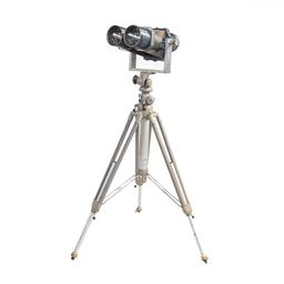 US Navy Mark III Mod 5 Big Eyes Binoculars 20x120 on Heavy Duty Tripod