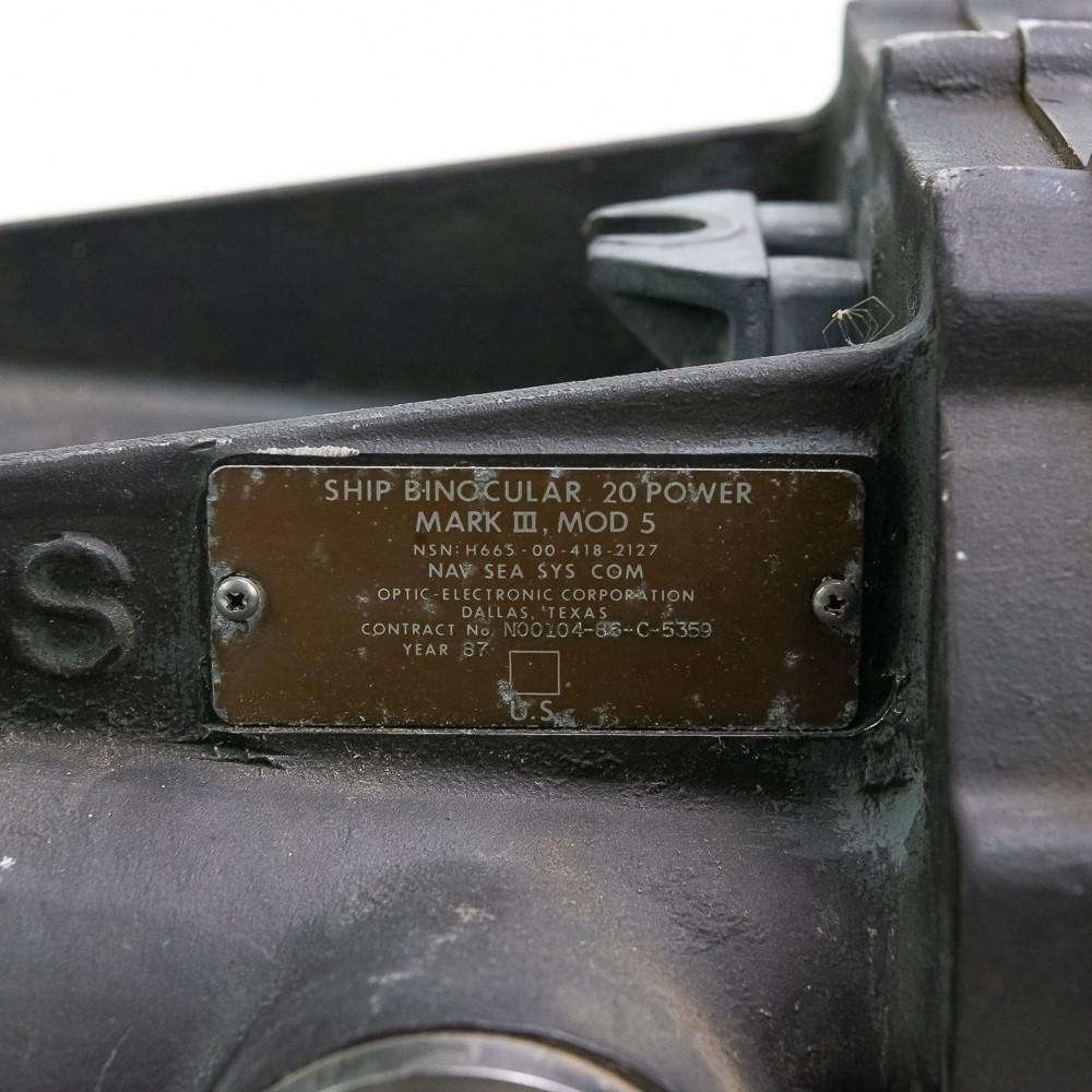 US Navy Mark III Mod 5 Big Eyes Binoculars 20x120 on Heavy Duty Tripod