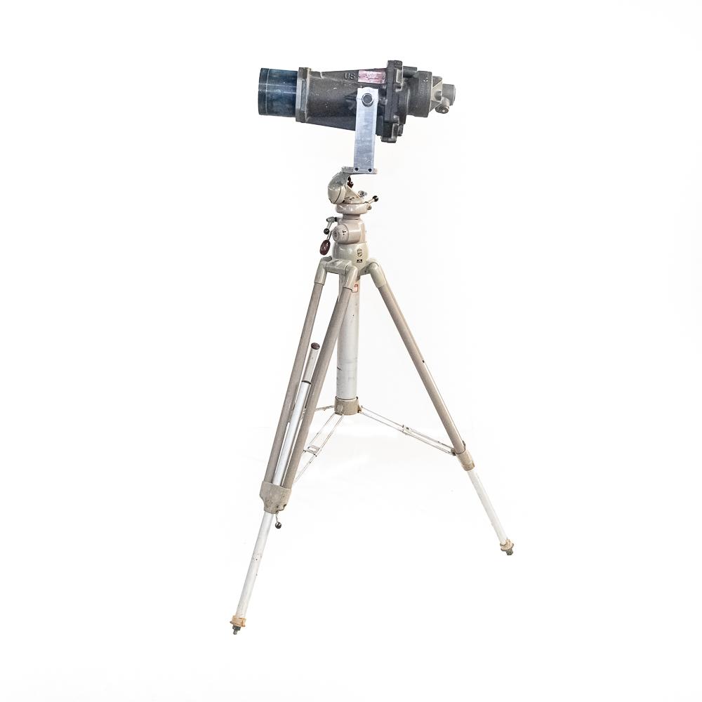 US Navy Mark III Mod 5 Big Eyes Binoculars 20x120 on Heavy Duty Tripod