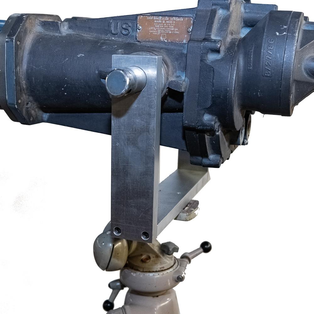 US Navy Mark III Mod 5 Big Eyes Binoculars 20x120 on Heavy Duty Tripod