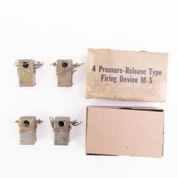 WWII or Post US M5 "Mousetrap" Fire Device Set (4)