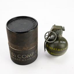Vietnam-Era US M67 HE Grenade W/Can & Jungle Clip