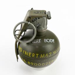 Vietnam-Era US M67 HE Grenade W/Can & Jungle Clip