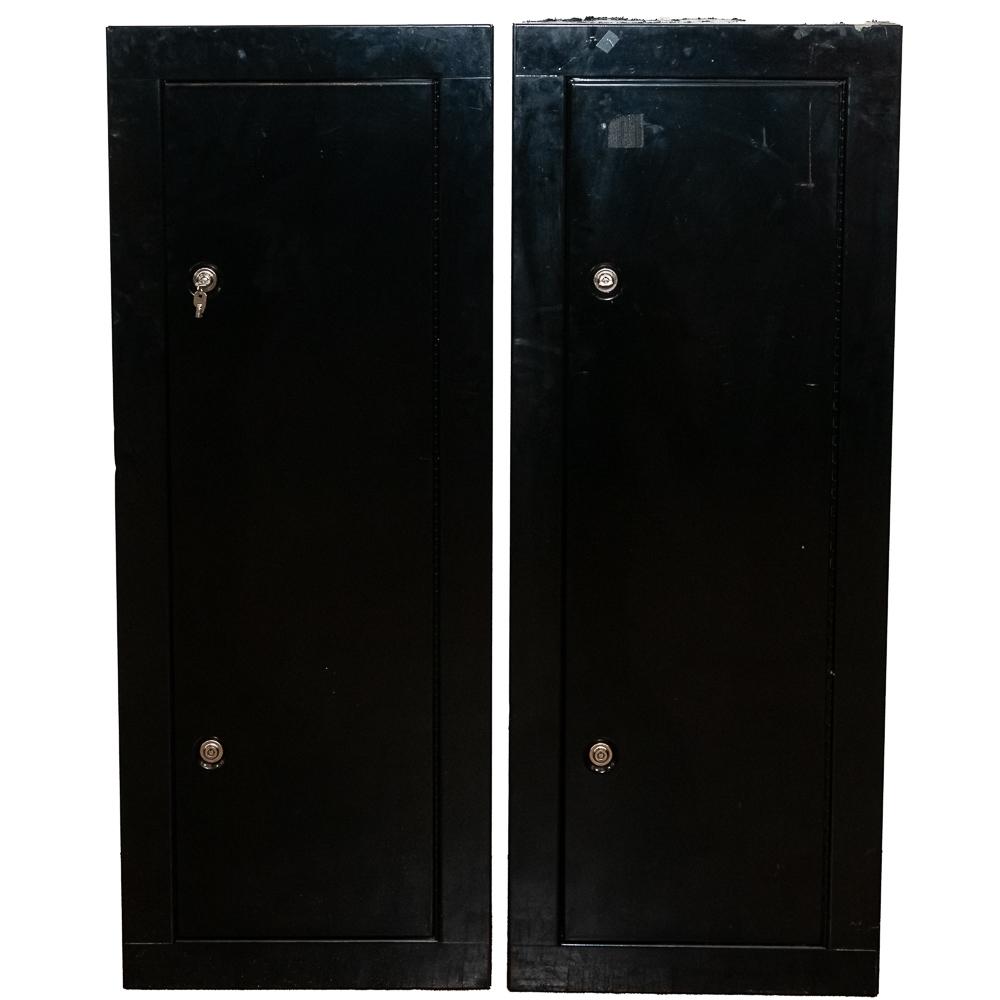 2x Keyed 8gun Sheet Metal Gun Safes