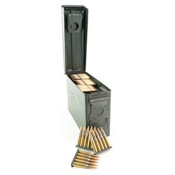 160rds 7.62X51 FMJ on Stripper Clips in Ammo Can