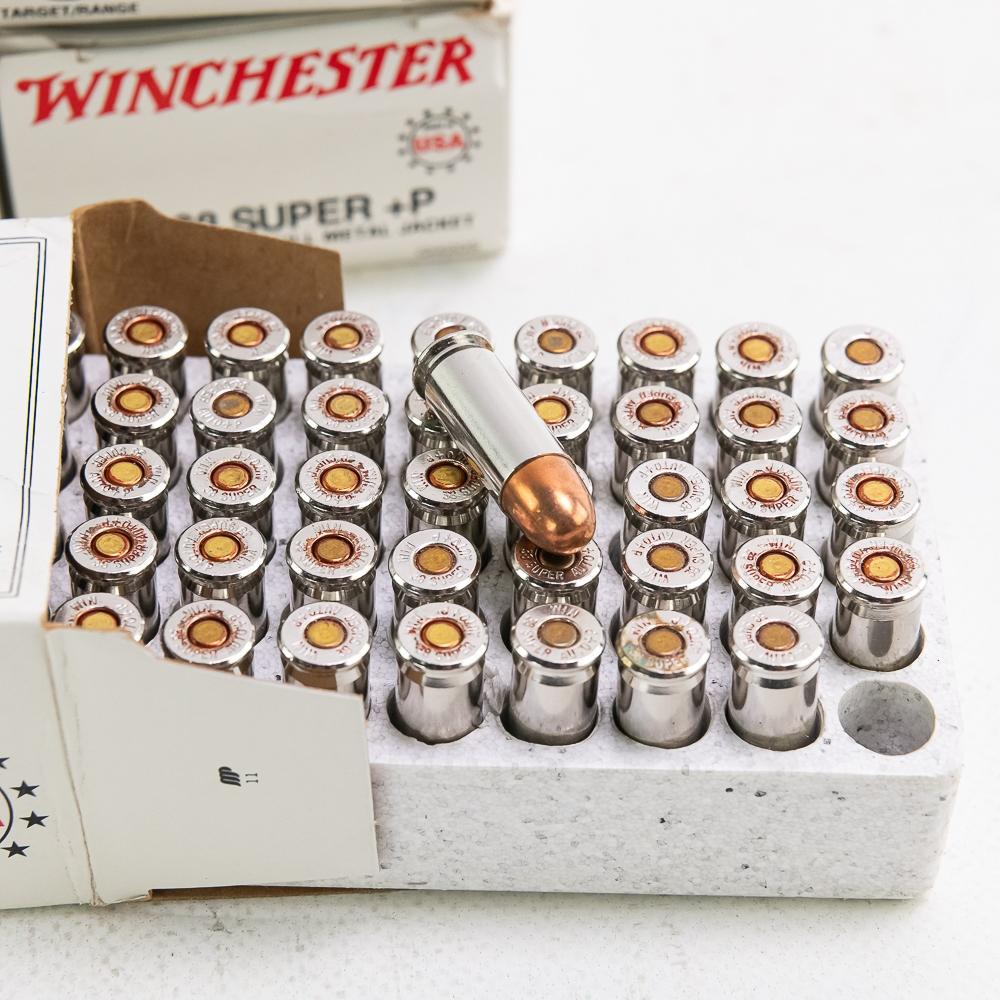 5bxs 250rds Winchester 38 Super+ 130gr FMJ Ammo