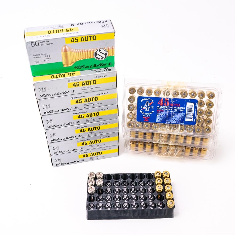 513rds Various .45acp 230gr Ammunition