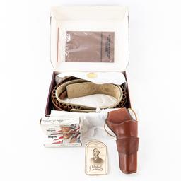 John Wayne Belt & Holster Set and 32-40 Cartridges