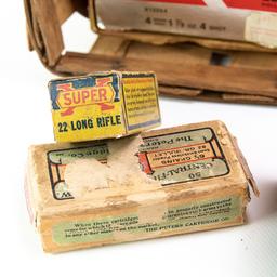 Various Empty Vintage Ammunition Boxes
