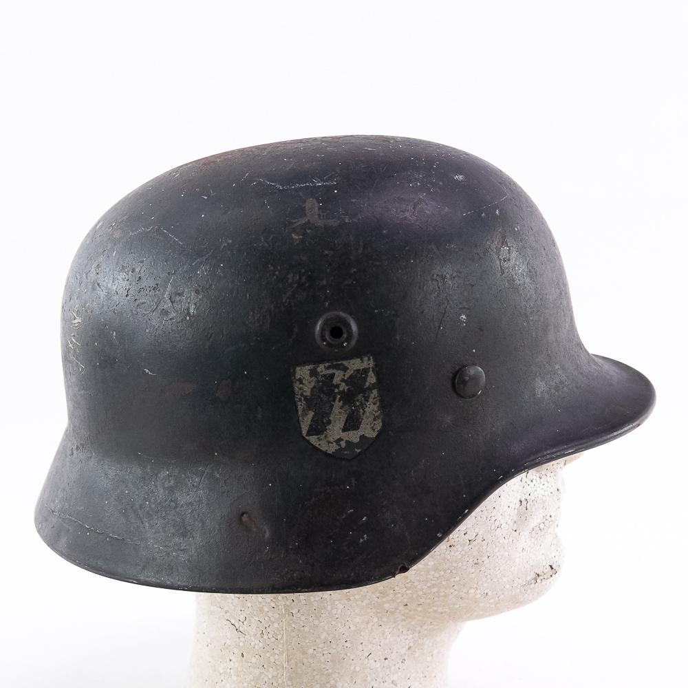 WWII German SS M40 Single Decal Helmet
