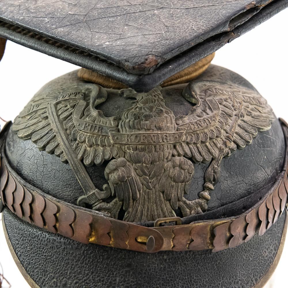 WWI German 7th Uhlan Officer Czapka Helmet
