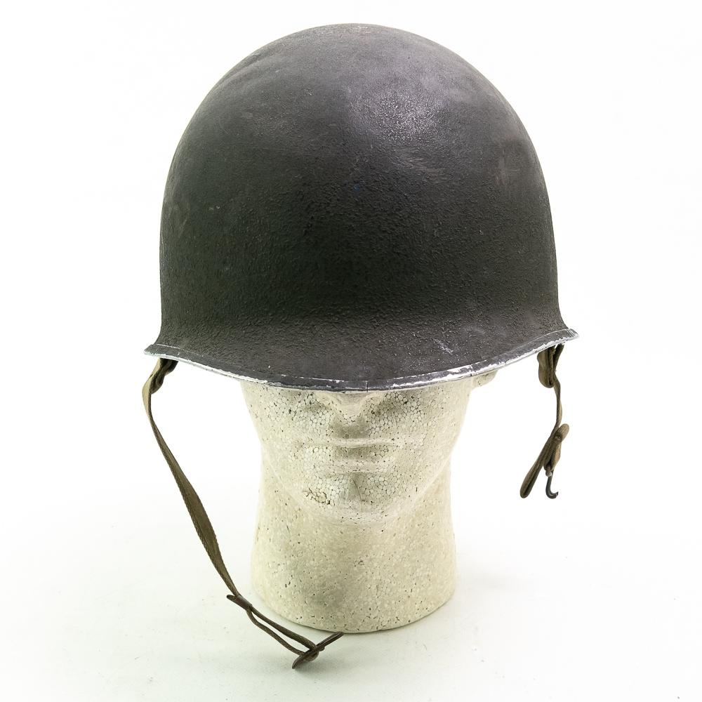 WWII US M1 Helmet Front Seam, Fixed Bale-33rd Div