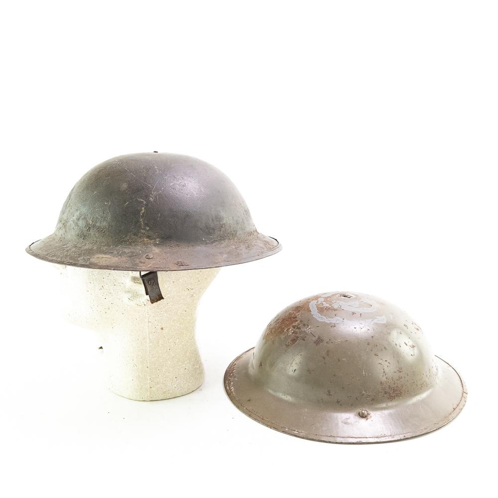 WWI WWII US British Helmet Lot-M1 7th Div. (4)