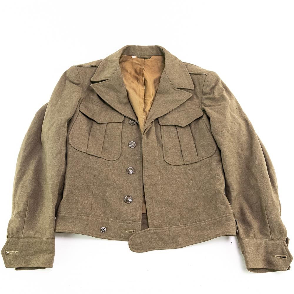 WWII US Army EM Ike Jacket Shirt Uniform Lot