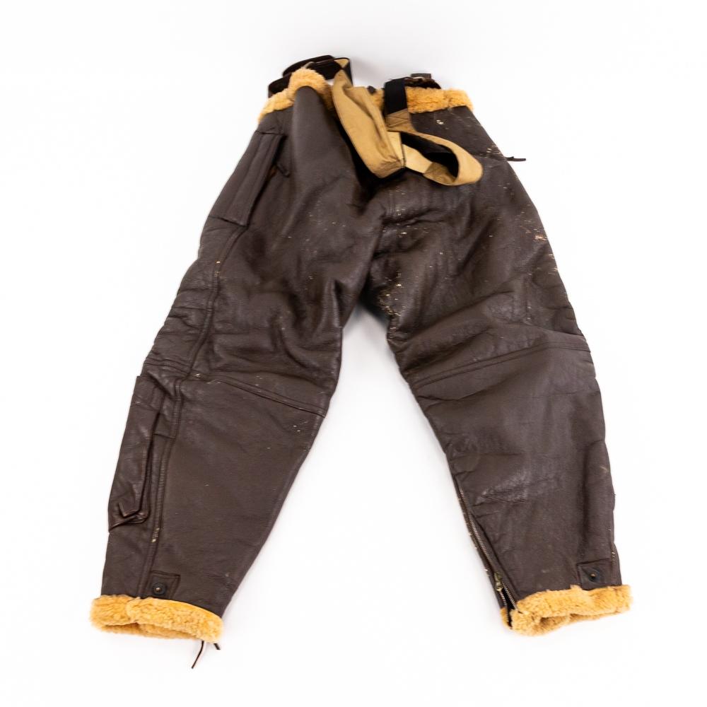 WWII US Navy M-446A Leather Flight Pants Trousers