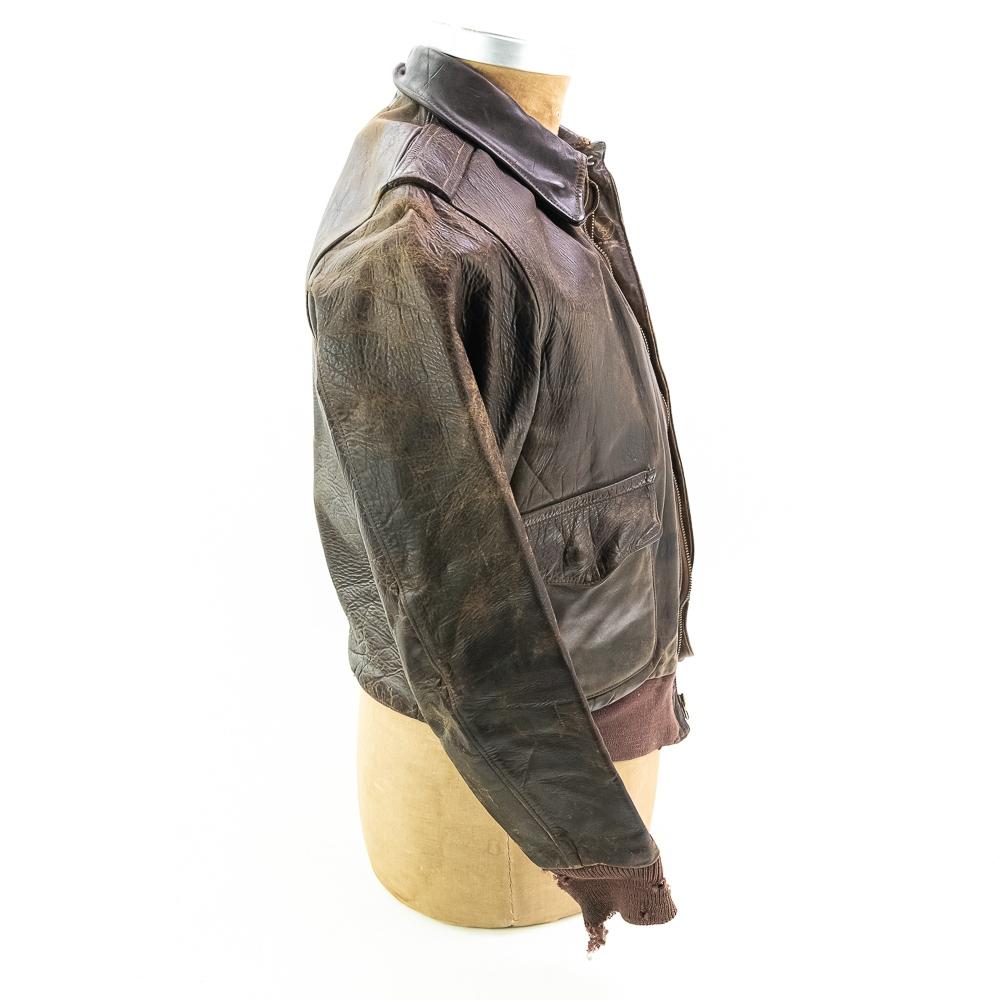 WWII USAAF A-2 Leather Jacket-Size 38 Dubow MFG