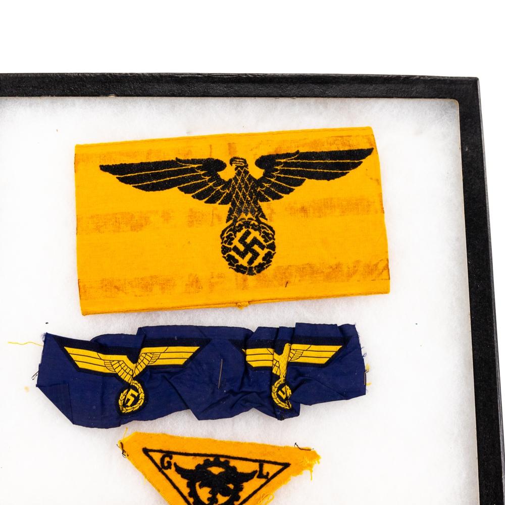 WWII German Army Navy Luft Armband Patch Lot (4)