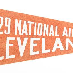 1929 National Air Races Cleveland Ohio Pennant