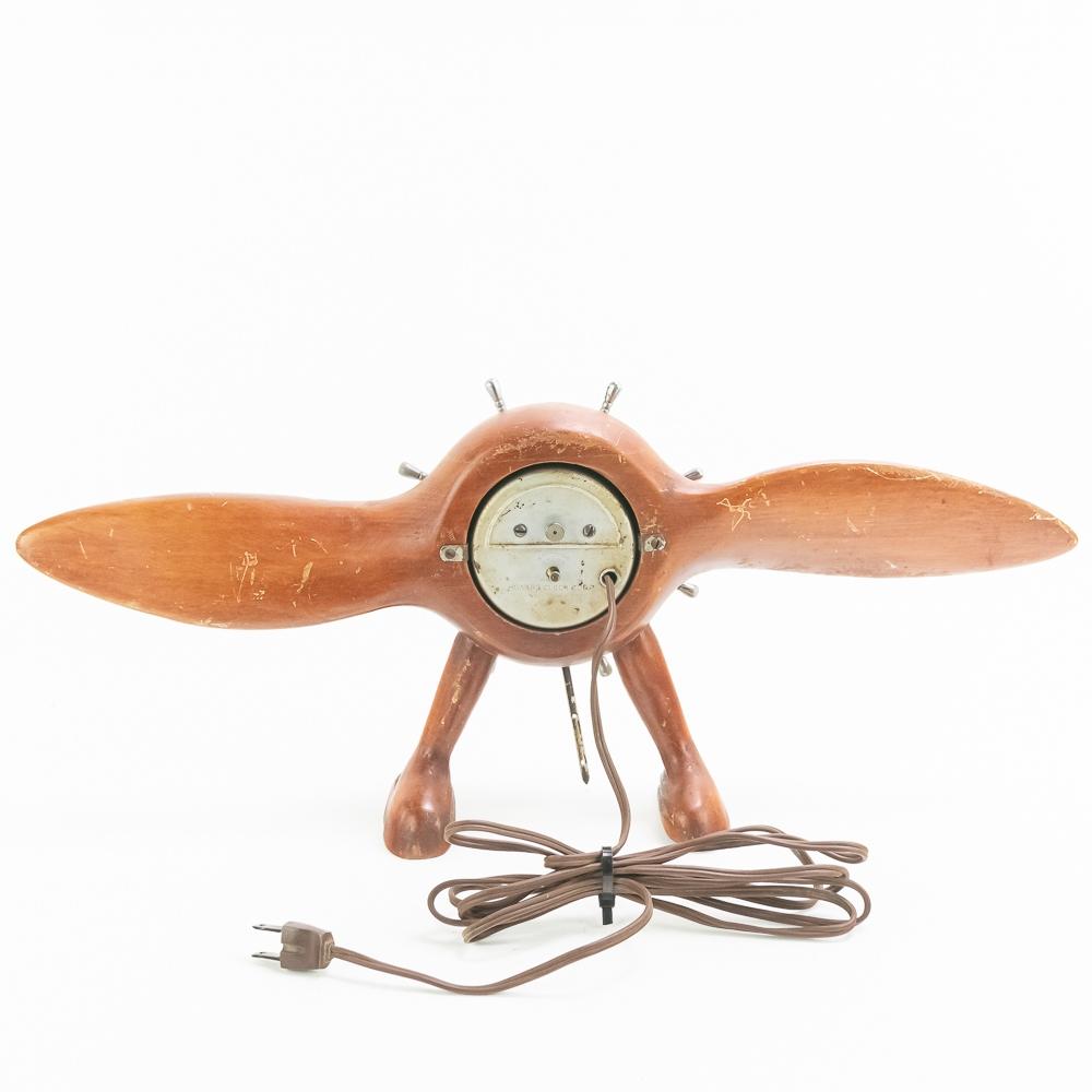 Art Deco WWII Era Howard Sea Plane Prop Clock