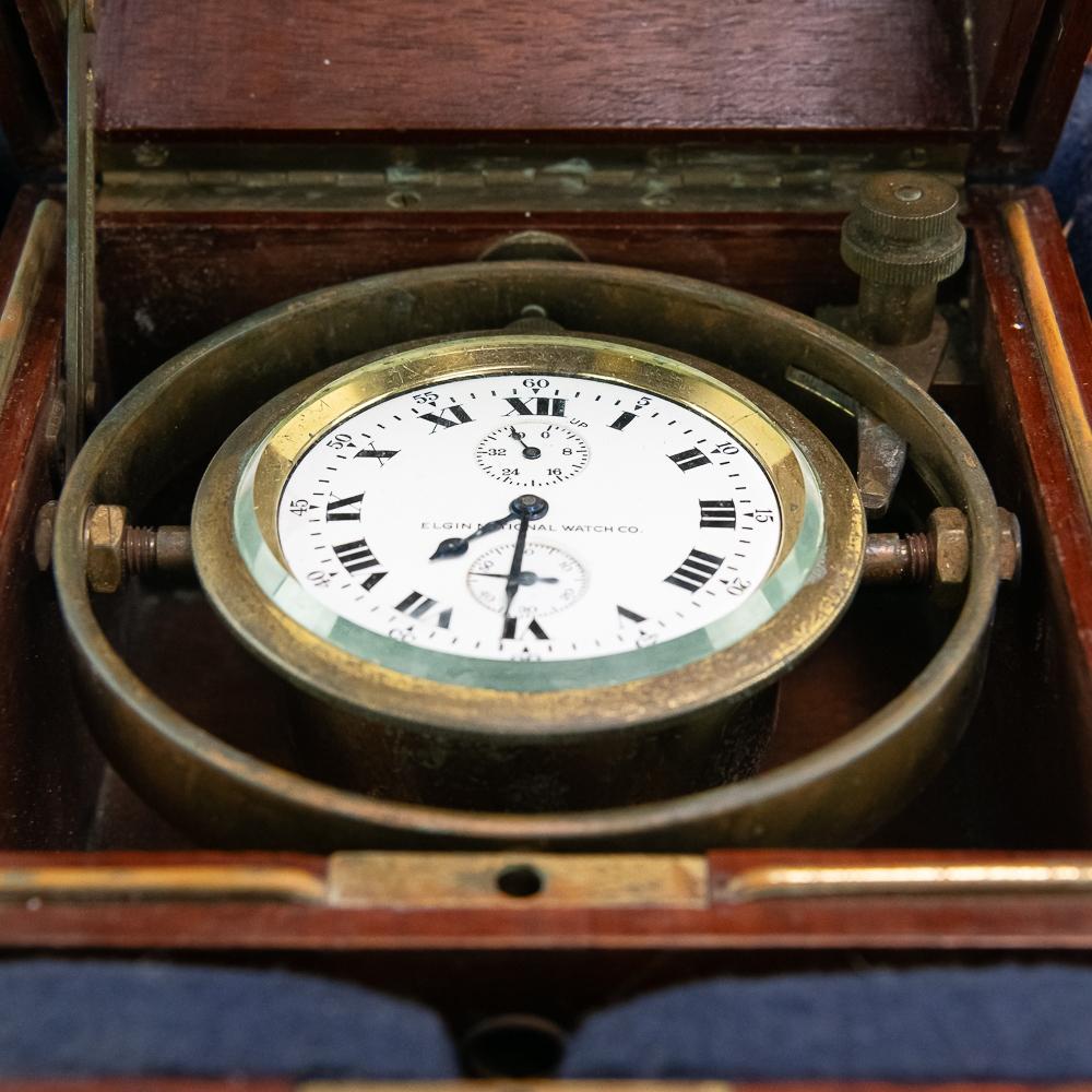 WWI WWII US Navy Elgin National Chronometer-1919