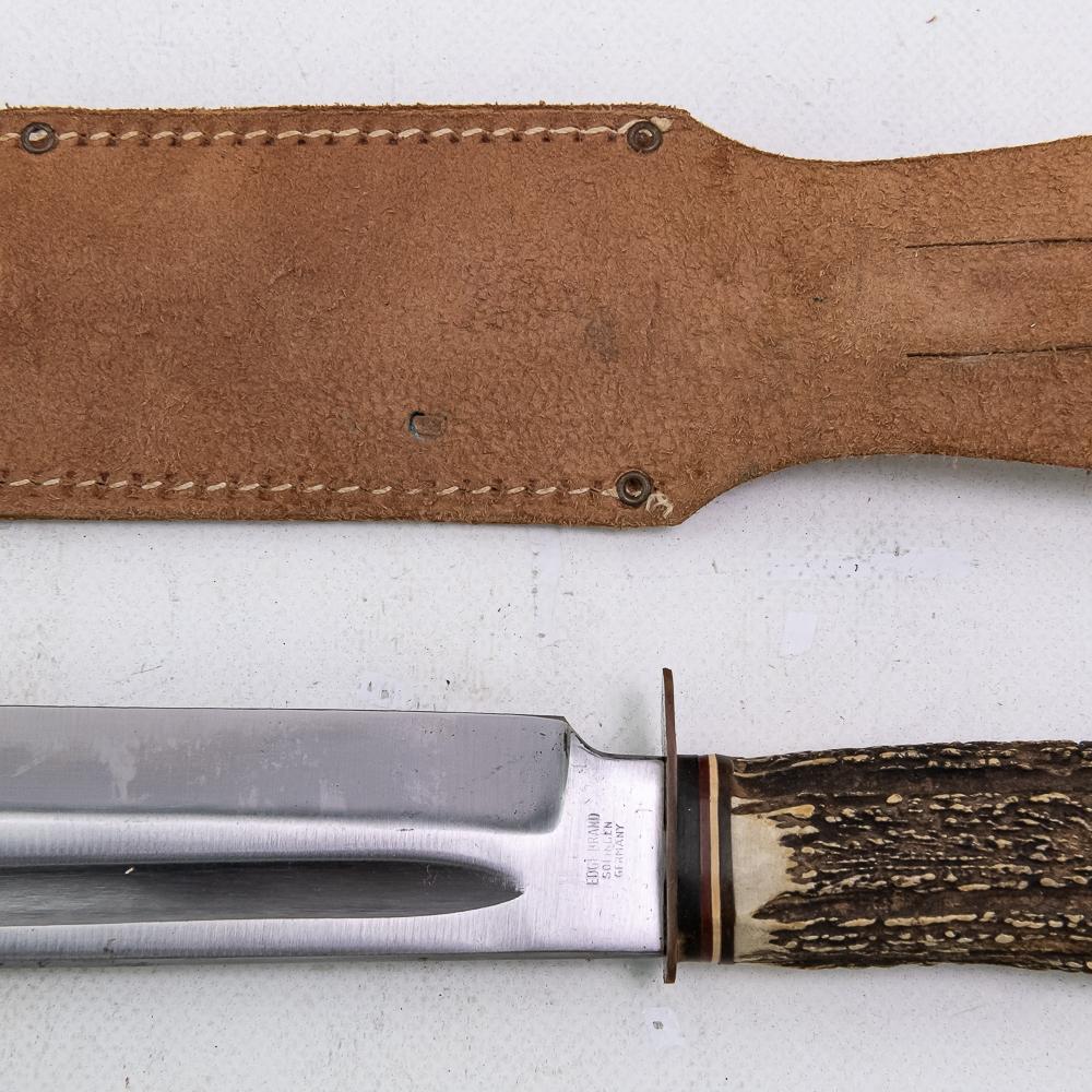 Vintage Edge Brand No.490 Stag Handle Bowie Knife