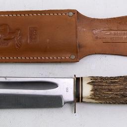 Vintage Edge Brand No.490 Stag Handle Bowie Knife