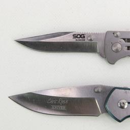 Chris Reeve(?) and SOG Knife Lot (2)