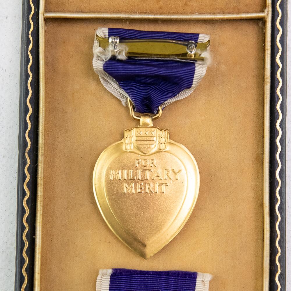 WWII US Purple Heart Medal W/Case, Numbered